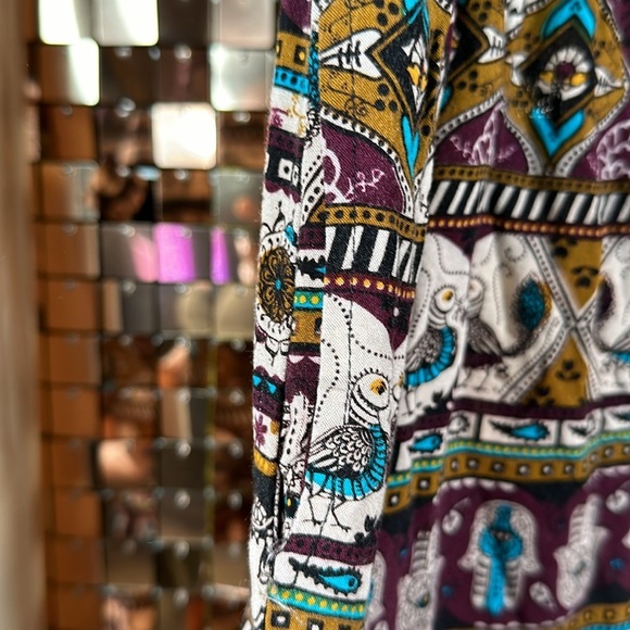 Bluenotes Multicolour Paisley Elephant Print Jumpsuit Size XS P2P 14-15” - Picture 9 of 12